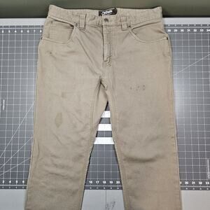 Mountain Khakis Pants 34x32 Canvas Stretch Modern Fit Hiking Outdoor Grunge